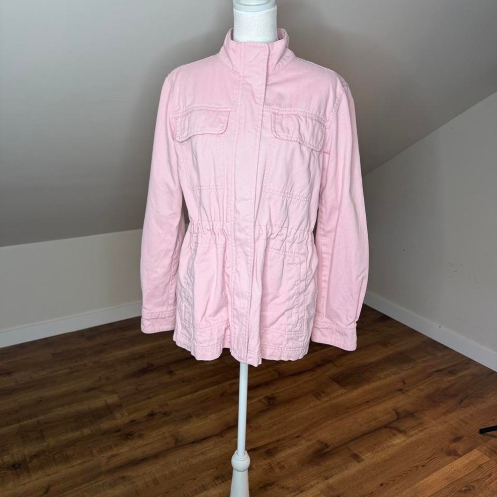 GAP Pink Utility Field Jacket Medium Coquette Gorpcore Cargo Jacket Y2K